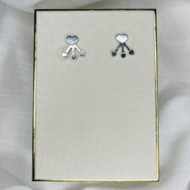 BRINCO EARCUFF 3 CORAÇÃO