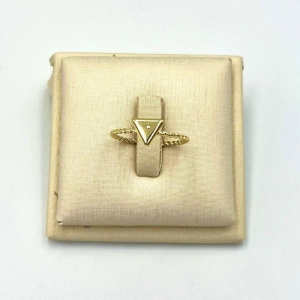 ANEL TORCIDO COM TRIÂNGULO